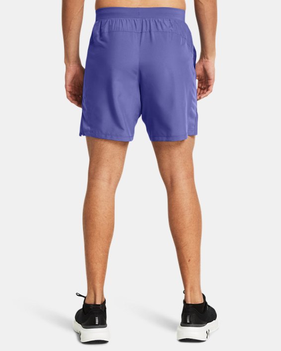 Men's UA Launch 7" Shorts in Purple image number 1
